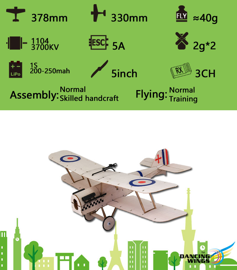 Dancing-Wings-Hobby-K4-SE5A-378mm-Spannweite-Balsa-Holz-Ultra-micro-RC-Flugzeug-Doppeldecker-Jagdflu-1983468-1